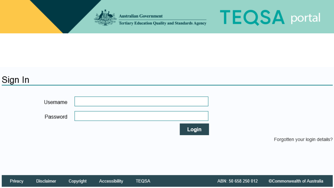 TEQSA Experts sign-in image