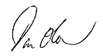 Ian O' Connor's signature