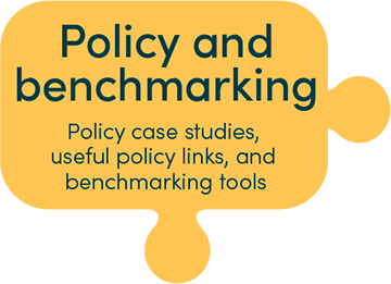  Policy case studies, useful policy links, and benchmarking tools