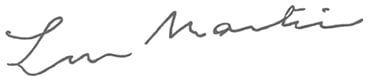 Signature of Dr Linley Martin